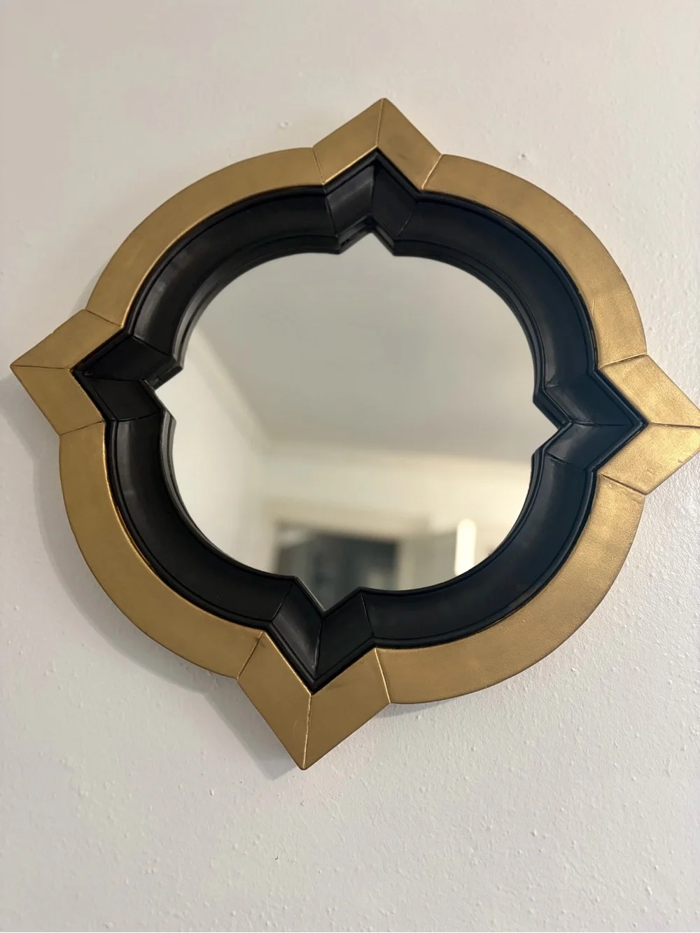 Ornate Gold and Black Decorative Wall Mirror - Home Wall Decor
